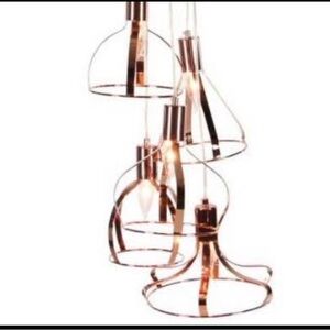 Elegant Copper Hanging Light Fixture